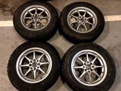 Диски SSW с шинами Bridgestone Blizzak REVO R15 2017. 5.5x15 4x100.00 ET40 ЦО 54,1 мм.