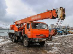 Ульяновец. Автокран МКТ-25 на базе Камаз 6х4 2008 года, 11 760 куб. см., 25 000 кг., 21 м.