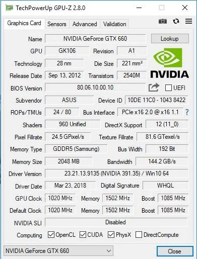 GeForce GTX 660 ����