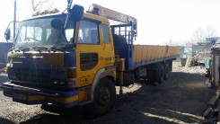 Hino FR. Продаётся грузовик Hino г/п 10 тонн с кр. установкой 3 т, борт 9 м, 17 238 куб. см., 9 110 кг.