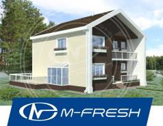 M-fresh Mattisto! (Готовый проект современного дома на участке у леса). 200-300 кв. м., 2 этажа, 5 комнат, бетон