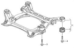 Сайлентблок подвески. Volkswagen Touareg, 7L6, 7LA, 7P5, 7P6 Audi Q7, 4LB Porsche Cayenne Двигатели: AXQ, AYH, AZZ, BAA, BAC, BAN, BAR, BHK, BHL, BJN...