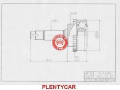 Шрус подвески. Toyota: Yaris, Echo Verso, Echo, Soarer, Yaris Verso Двигатели: 1NZFE, 2NZFE