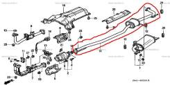 Резонатор. Honda Accord, CF3, CF4, CF6, CL3 Honda Torneo, CF3, CF4, CL3 Двигатели: F18B, F20B, F23A