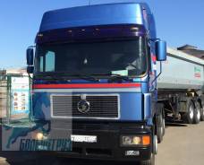 Shaanxi Shacman F2000. Сцепка: с/тягач Шакман F2000 6х4 + п/п Грюнвальд 34м3, 9 726 куб. см., 50 000 кг., 6x4