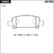 Колодка тормозная. Mitsubishi Lancer Evolution, CZ4A Mitsubishi Lancer, CZ4A Mitsubishi Galant Fortis, CZ4A Subaru Sambar Electric Subaru Forester, SF...
