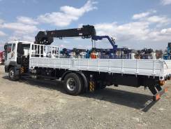 Daewoo Novus. 8 тонн 2018 год с КМУ HTS 2076 (аналог Hiab 190), 7 640 куб. см., 4x2
