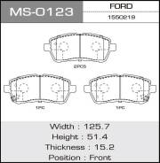 Колодки дисковые MASUMA FORD/FIESTA VI/V1200, V1400, V1600 front (1/12) MS-0123
