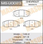 Колодки дисковые MASUMA CAPTIVA, DAEW00 front (1/12) MS-U0023