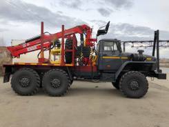 Урал 5557. Лесовоз на Урале с гму Атлант 95, 10 650 куб. см.