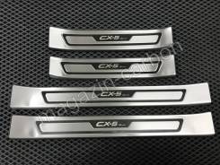 Накладки на пороги. Mazda CX-5, KF, KF2P, KF5P, KFEP Двигатели: PEVPS, PYRPS, PYVPS, SHVPTS