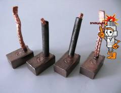 Щетки стартера. Mitsubishi: Eclipse, L300, Space Star, Libero, Galant, L200, Pajero Junior, Eterna, FTO, Bravo, Colt, Minica Toppo, Toppo BJ Wide, Cha...