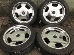 Колеса хром weds 235/50/18 225/55/18 +43 с летом. 8.0x18" 5x114.30 ET43 ЦО 73,0 мм.