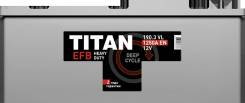 Titan. 190 А.ч., Прямая (правое), производство Россия