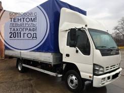 Isuzu NQR. -75. Левый руль. Борт-тент 2011 год 5 Тонн! в Новосибирске, 5 200 куб. см., 5 000 кг.