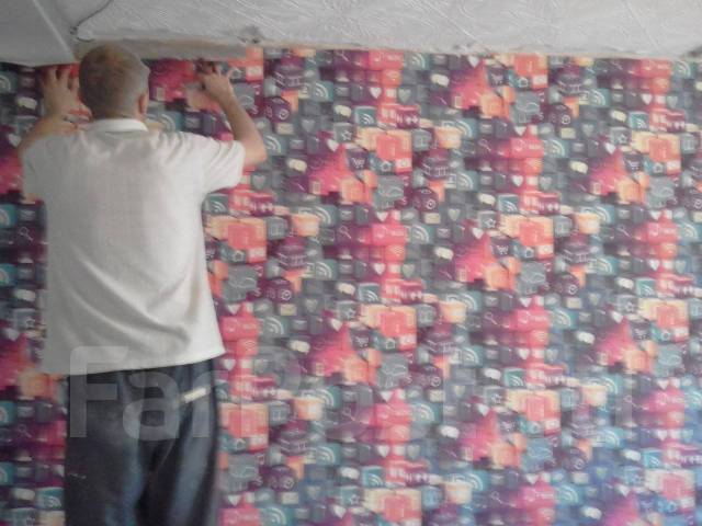 Поклейка всех видов обоев. Подготовка стен под обои в Комсомольске-на-Амуре