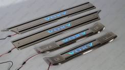 Накладка на порог. Toyota Voxy, ZRR80G, ZRR80W, ZRR85G, ZRR85W, ZWR80G, ZWR80W