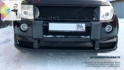 Накладка на бампер. Mitsubishi Pajero, V83W, V85W, V87W, V88W, V93W, V97W, V98W Двигатели: 4M40, 4M41, 6G72, 6G74, 6G75