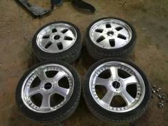 Комплект колес разноширокий перед Work J7,5 зад Speed star J8,0. 7.5x18" 4x114.30 ET42