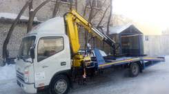 JAC N75. JAC эвакуатор с КМУ, 3 800 куб. см., 6 200 кг., 4x2. Под заказ