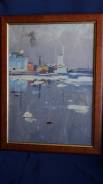 С. Панкратов. Картина "Крейсер Аврора". СССР, Ленинград, 1963 год. Оригинал