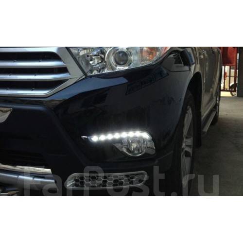 Дневные ходовые огни Toyota Highlander/Тойота Хайлендер 2012-2014 ...