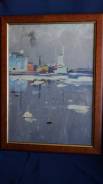 С. Панкратов. Картина "Крейсер Аврора". СССР, Ленинград, 1963 год. Оригинал