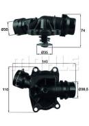 Термостат. BMW 7-Series, E38 BMW 3-Series BMW 5-Series, E39 BMW X5, E53 Двигатели: M57D25, M57D30, M57D30TU