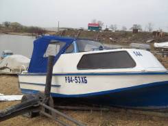 Амур 2. 1995 год год, длина 5,50 м., двигатель подвесной, 90,00 л.с., бензин