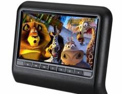 Монитор 10" на подголовник в АВТО DVD/USB/SD/Game (черный). Под заказ