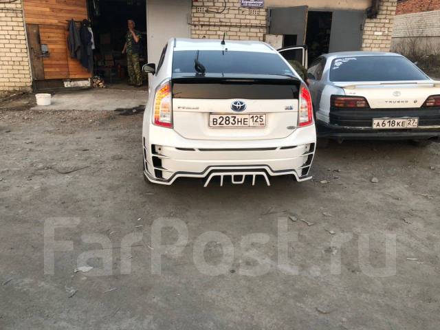 Бампер задний приус