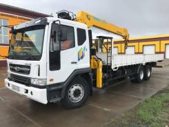 Daewoo Novus SE. Продам бортовой грузовик с манипулятором, 11 000 куб. см., 15 000 кг.