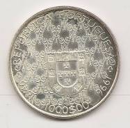 Португалия 1000 эскудо 1996. Серебро. Proof