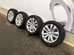 Летняя резина Yokohama 225/55R17 на литье Subaru 5x100R17. 7.0x17 5x100.00 ET48 ЦО 56,1 мм.