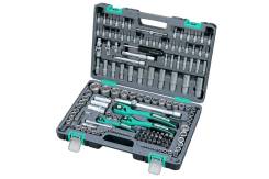 Набор инструментов Stels 151 пр. 1/4", 3/8", 1/2", Cr-V, кейс. 14114