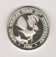 Самоа 10 тала 1986. Серебро. Proof