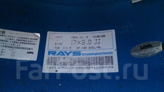 RAYS VOLK RACING SF Winning. 8.0/9.0x17", 5x114.3, ET32/35 ����