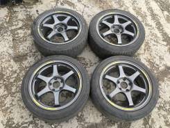 Диски B. I. M. R17 разноширокие с резиной. 7.5/8.5x17 5x114.30 ET30/36