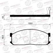 Колодки тормозные дисковые. Kia K-series Kia Bongo Kia Besta Toyota Cami, J100E, J102E, J122E Toyota Duet, M100A, M101A, M110A, M111A Mazda: J100, Bon...