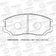 Колодка тормозная дисковая. Honda Accord, CF3 Honda Orthia, EL2, EL3 Honda Torneo, CF3 Honda Integra, DB6, DB7, DB8, DC1, DC2 Mitsubishi: Lancer, Mira...