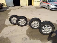 Диски Митсубиси с зимней резиной Goodrde sw 606. x15" 5x114.30 ET46 ЦО 67,1 мм.