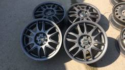 Gun Metal от Battla Racing R-16 БП по РФ. Супер Цвет. Из Японии. 7.0x16", 5x114.30, ET50