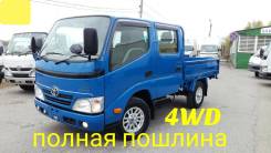 Toyota Dyna. 4WD, двухкабинник + борт, 3 000 куб. см., 1 500 кг.