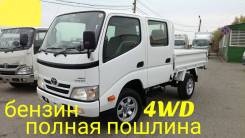 Toyota Dyna. 4WD, двухкабинник+ борт, 2 000 куб. см., 1 500 кг.