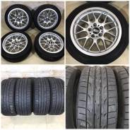 235/45R17 Dunlop direzza 102 - 80% - 2015 г. лето. 8.0x17" 5x120.00 ET10 ЦО 74,0 мм.