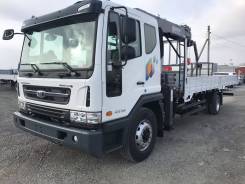 Daewoo Novus. 7 тонн 2017 года с краном манипулятором Horyong 156, 5 898 куб. см., 7 000 кг.