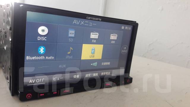 Pioneer carrozzeria avic rz 05 dvd mp3 sd usb Bluetooth, 2 DIN — 178x100  мм, б/у, в наличии. Цена: 10 000₽ во Владивостоке