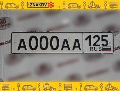 Госномер на авто. Дубликат номера ТИП-1(125) трехзначный. по ГОСТу.