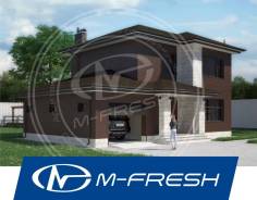 M-fresh Bergamont (Посмотрите сейчас этот проект дома с гаражом! ). 100-200 кв. м., 2 этажа, 2 комнаты, бетон