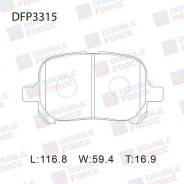 Колодки тормозные, комплект Double Force DFP3315